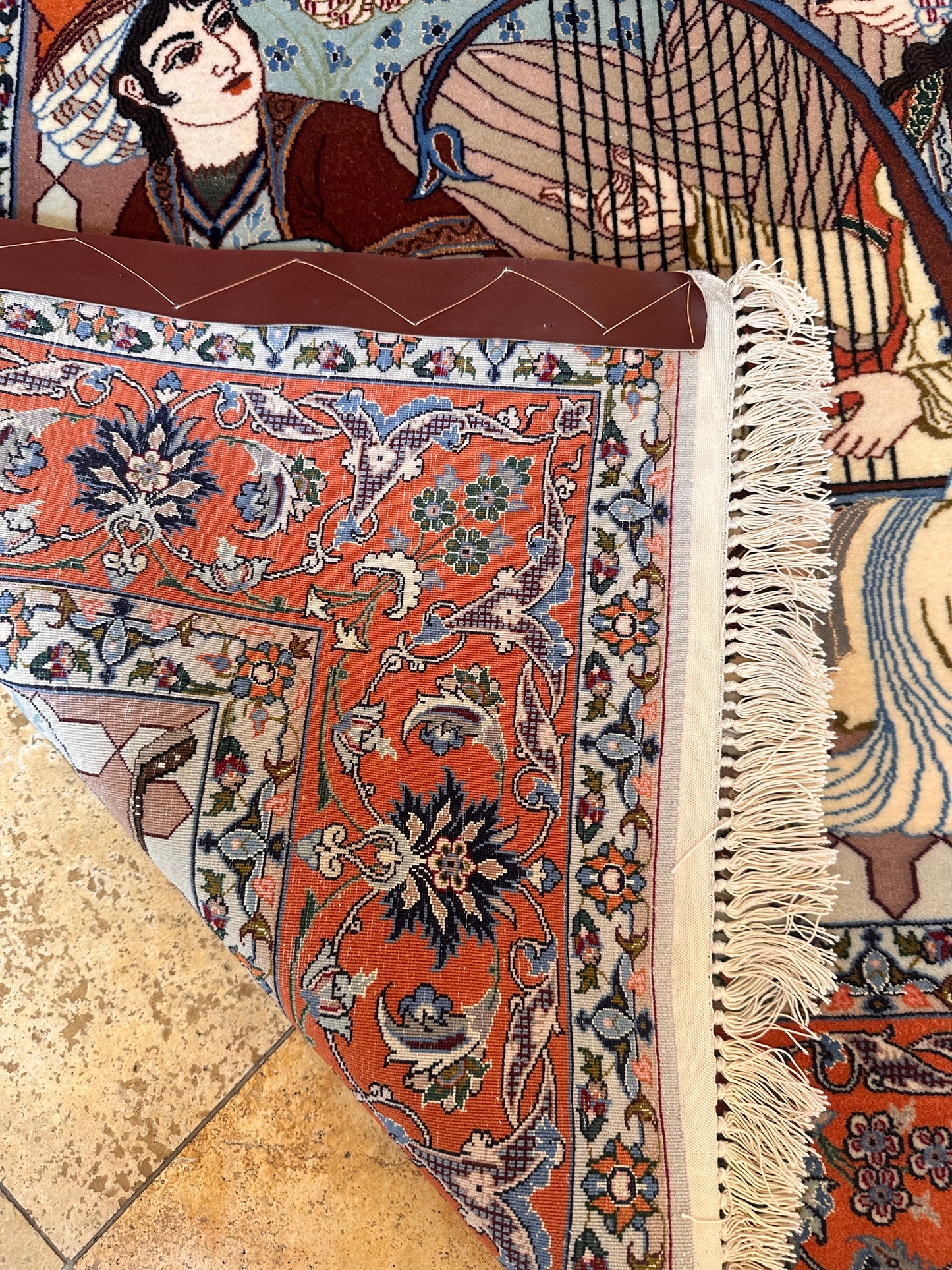 Persian Isfahan Designer piece #33 3.5 x 5 ft