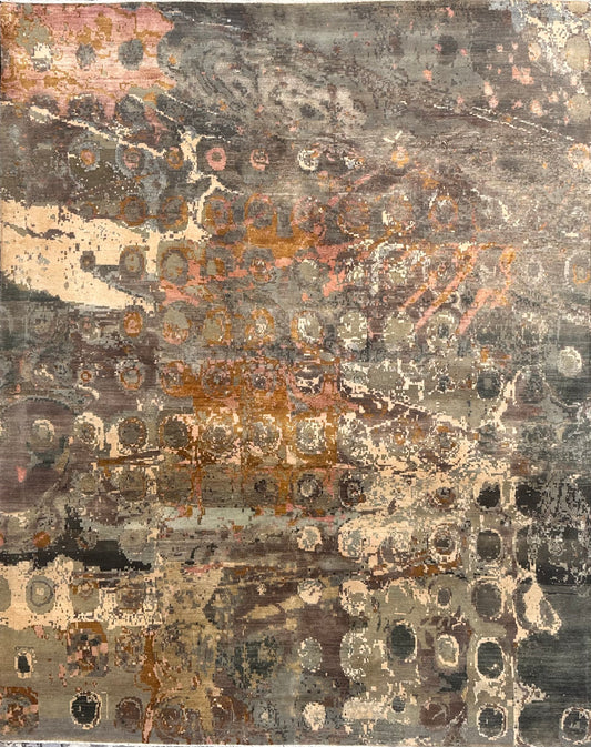 8x10 Handknotted Kashmir rug