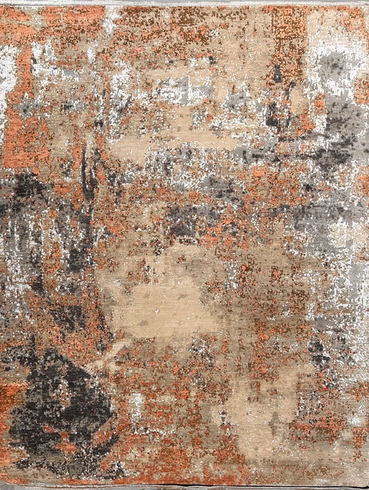 8x10 Handknotted Kashmir rug