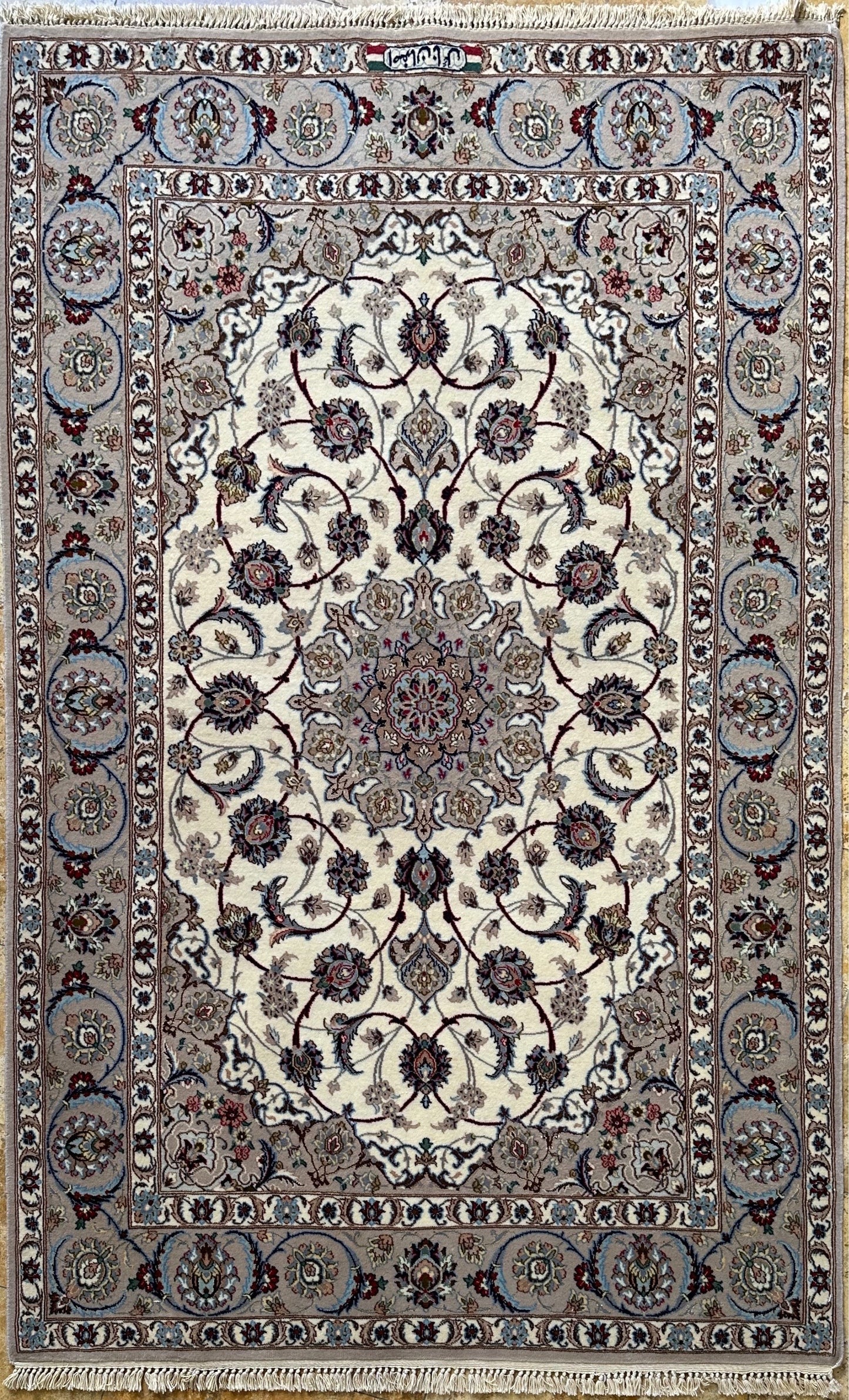 Floral Isafahan Persian Rug #9 4x6